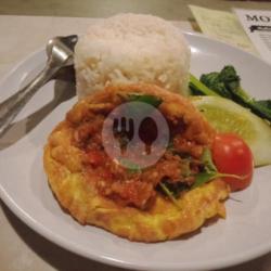 Nasi Telur Penyet