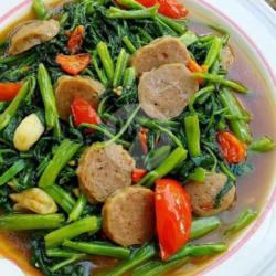 Cah Kangkung Bakso