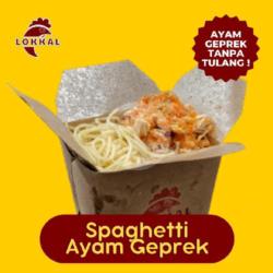 Spaghetti Ayam Geprek Bbq