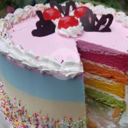 Rainbow Cake Bulat 16