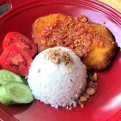 Nasi Chicken Katsu Geprek