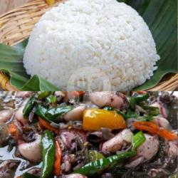 Paket Nasi Cumi Bumbu Hitam