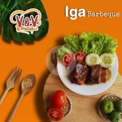 Iga Bakar Saus Barberque   Nasi