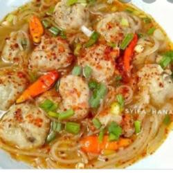 Bihun Kuah ( Bakso Udang)   Teh Es