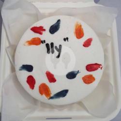 Korean Lunch Box Cake (ily Black Orange White)