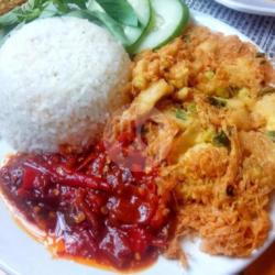 Nasi Telor Dadar Cabe Merah