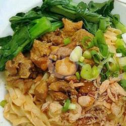 Mie Ayam Jamur Gepeng Lengkap (pangsit Kuah Bakso)