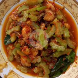 Sayur Paria Tumis Udang Pedas