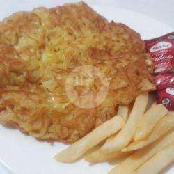 Martabak Mie Plus Kentang Goreng