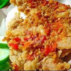 Nasi Telur Crispy Geprek