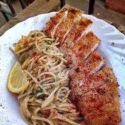 Pasta Aglio Olio Spicy Chicken