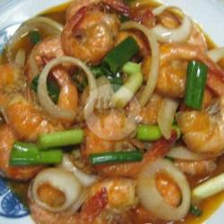 Udang Cah Bawang Bombay