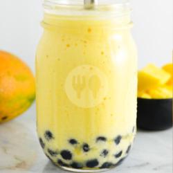 Mango Avocado Milk Boba