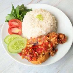 Nasi Ayam Sambal Bawang Tahu Tempe