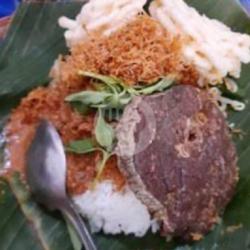 Nasi Pecel Babat Sapi