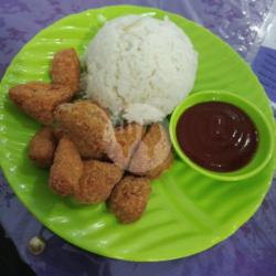 Nasi Ayam Pop Corn