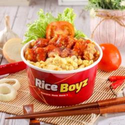 Rice Chicken Pop Spicy Sauce