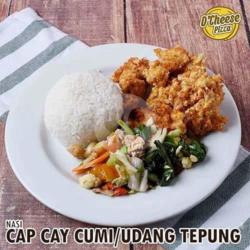 Nasi Cap Cay Cumi/udang Tepung