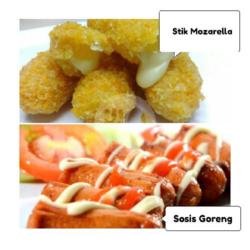 Stik Mozzarella   Sosis Goreng