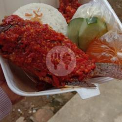 Paket Nasi Ikan Nila Sambal Merah Free Es Teh