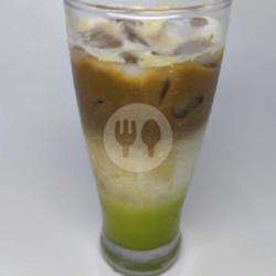 Ice Matcha Espresso Latte