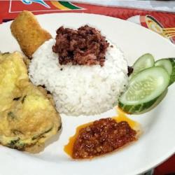 Nasi Telor,kornet,nugget,