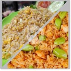 Nasi Goreng Pete Ikan Asin