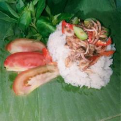 Nasi Bakar Cumi Kemangi Pete