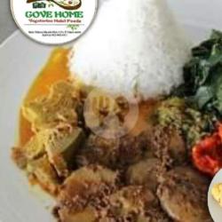 Nasi  Jengkol Rendang