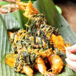 Udang Pesmol Daun Ubi