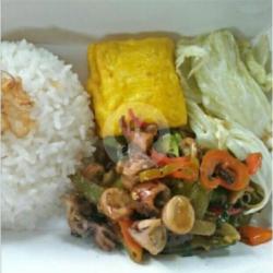 Paket Nasi   Tumis/sambel Asin Cumi Tahu Tempe