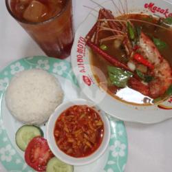 Paket Nasi Pindang Udang Satang Besar Isi 1 Es Tehmanis