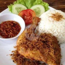 Paket Nasi Ayam Kampung Serundeng / Potong