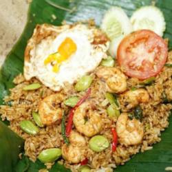 Nasgor Udang   Telur Dadar Super Pedas