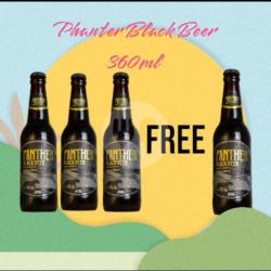 Paket Buy 3 Free 1 Panther Black Beer 320ml (21 )