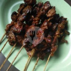 Nasi   10 Tusuk Sate Ati Ampela Bumbu Kacang