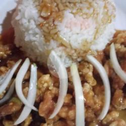 Nasi Cumi Saus Mentega