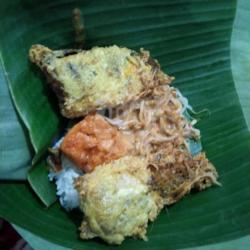 Nasi Pecel Bandeng Presto Spesial Bungkus Daun Pisang