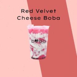 Red Velvet Cheese Boba