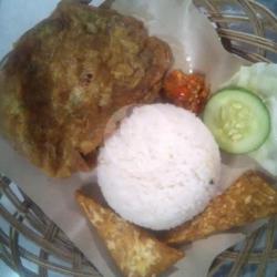 Nasi Telur Dadar Tempe, Tahu Sambel Orek