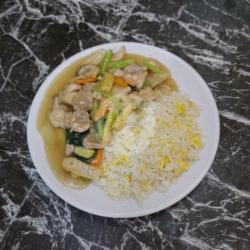 Nasi/bakmi/bihun/kwetiau   Capcay