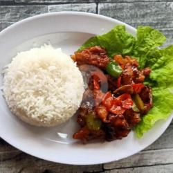 Black Pepper Chick   Nasi
