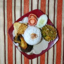 Sego Babat Usus Sambel Ijo