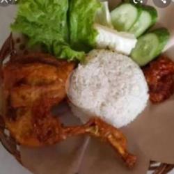 Paket Komplit Pecel Ayam Paha ( Sambel Mercon)