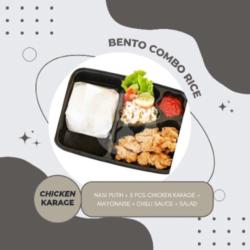 Bento Combo Rice Chicken Karage