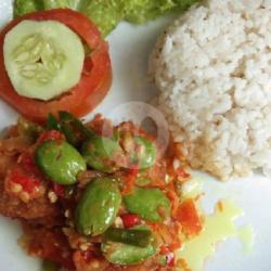 Fried Chicken Sambel Pete/jeruk