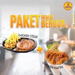 Chicken Steak   Chicken Katsu Dan Nasi