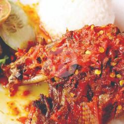 Bebek Bakar Rica   Nasi