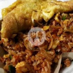 Nasi Goreng Teri Telor Dadar