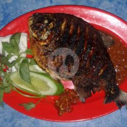 Ikan Bawal Tawar Bakar